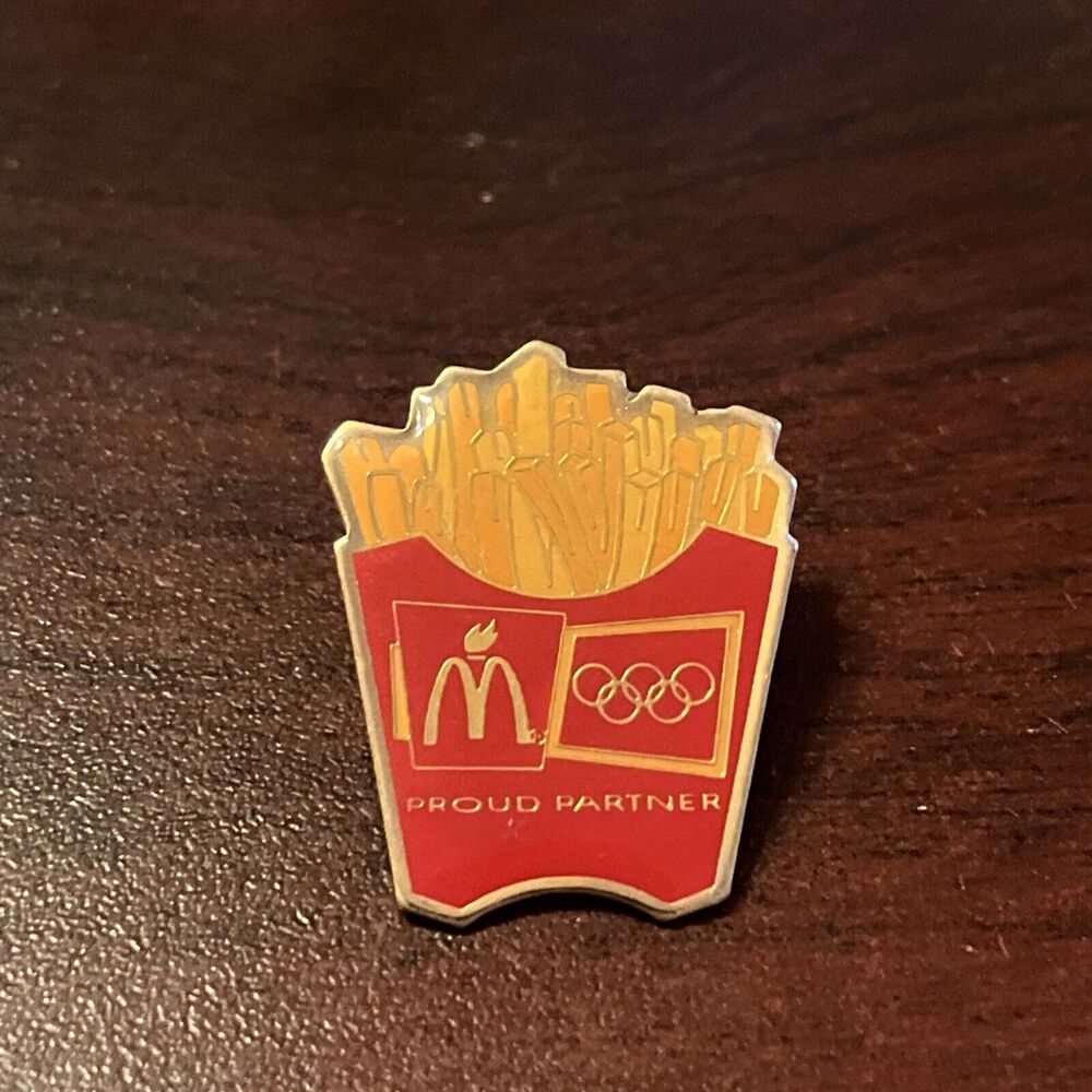 McDonald’s Olympics‎ Proud Partner French Fries Employee Lapel Hat Pin